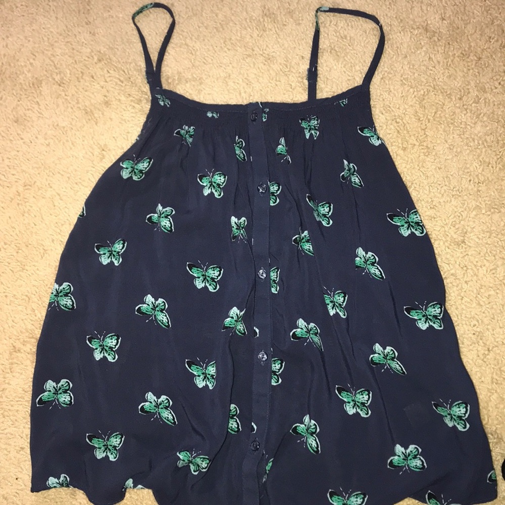 Blue butterfly Old Navy top